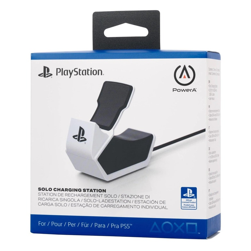 PowerA Solo Charging Station for PS5 DualSense & Edge Wireless Controllers  (White/Black)