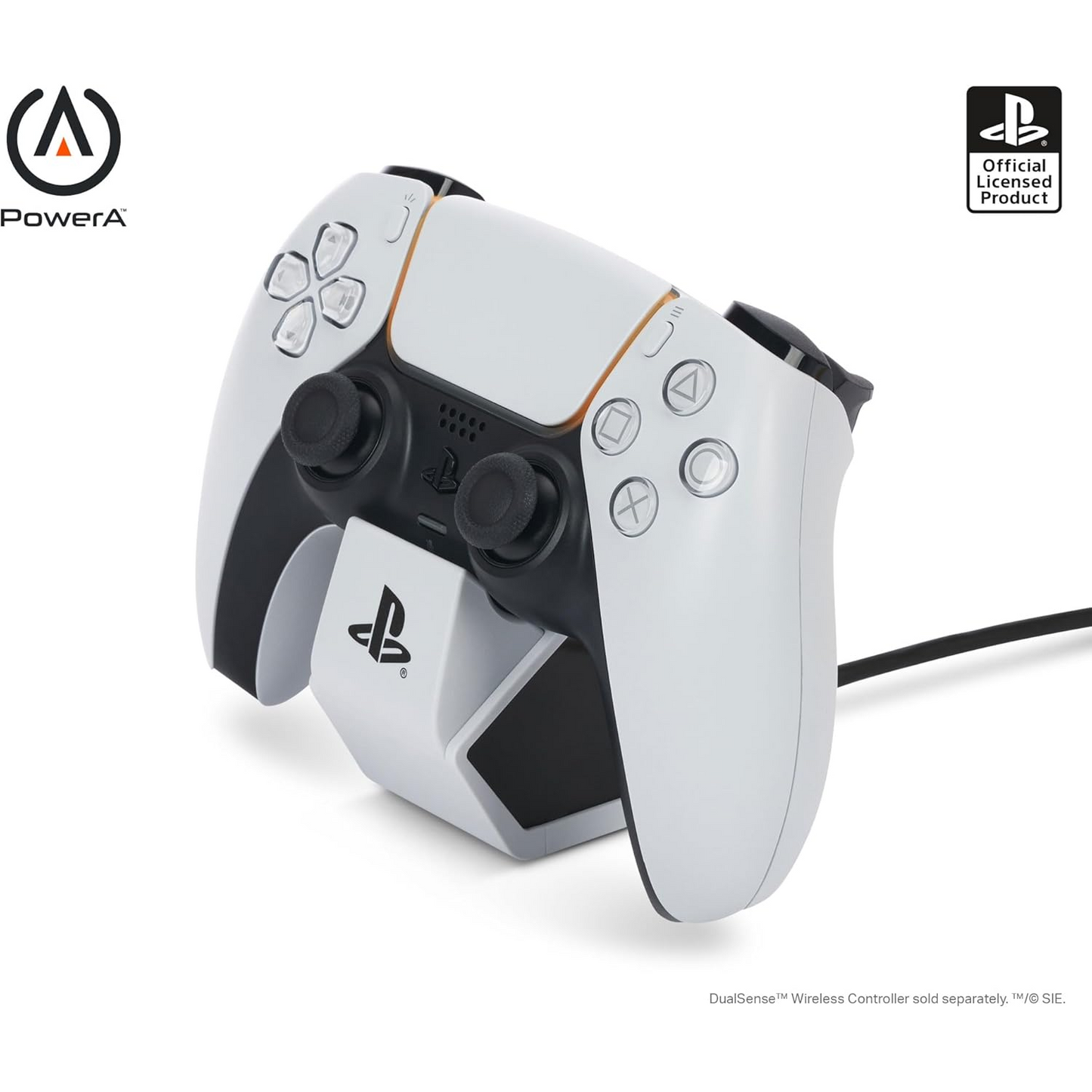PowerA Solo Charging Station for PS5 DualSense & Edge Wireless Controllers  (White/Black)