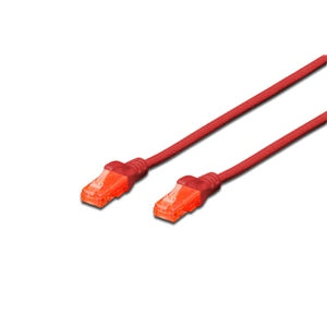 Digitus UTP CAT6 Patch Lead - 0.5M Red