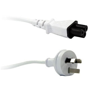 Digitus 3 Pin Power (M) to C5 Clover (M) White 2m Power Cable
