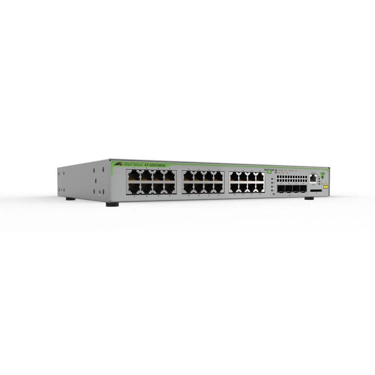 Allied Telesis GS970M/28-40 L3 Giga Lite Managed Switch 24x 10/100/1000T 4x 100/1000X SFP (AU Power Cord)