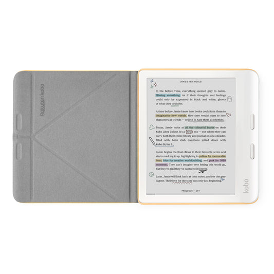 Kobo Libra Colour | 2024 | Notebook Sleepcover Case (Butter Yellow)