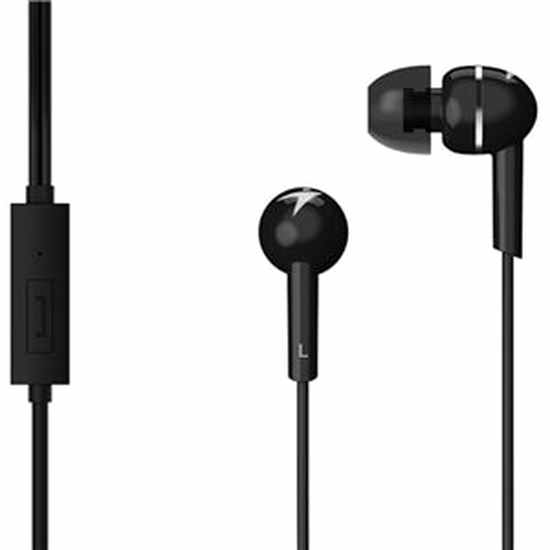 Genius HS-M300 Wired In-Ear Headphones with Inline Mic Black
