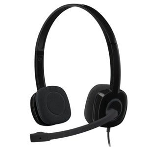 Logitech H151 On-Ear Stereo Headset (Black)