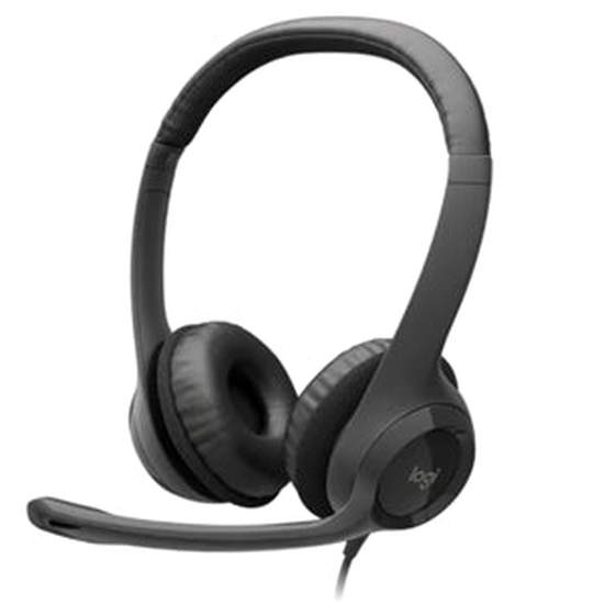 Logitech H390 USB Digital On-Ear Headset Black