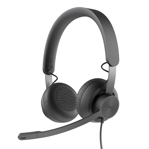 Logitech Zone Wired On-Ear Headset 981-001096 - Microsoft Teams Certified (Black)