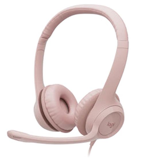 Logitech H390 Wired USB Digital Headset Rose