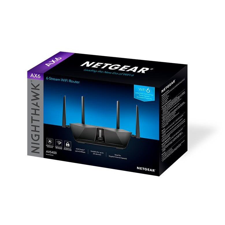 Netgear Nighthawk AX5400 AX6 6-Stream WIFI 6 Router (RAX50)