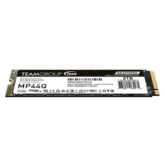 TeamGroup 2TB SSD M.2-2280 PCIE Gen4x4 MP44Q R/W 7400/6500 MB/s
