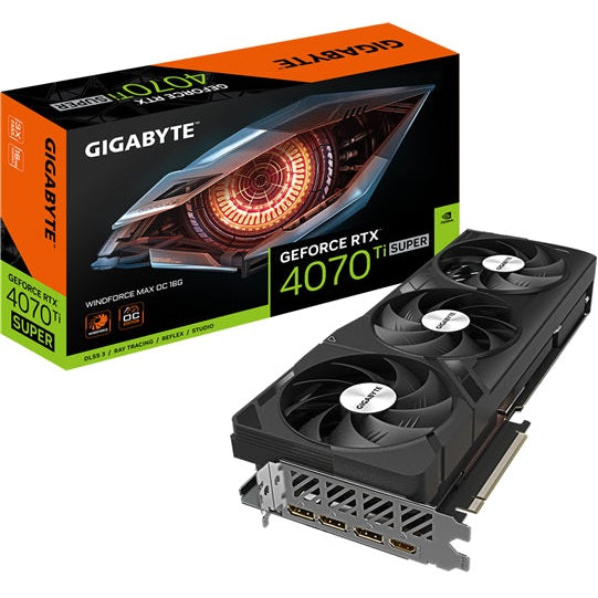 Gigabyte GV-N4070Ti Super WindForce Max 16GD RTX4070TiS 16GB PCIE Graphics Card