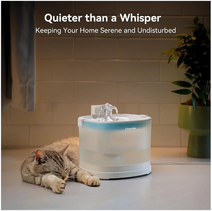 Cheerble Elfin E1 Pet Water Fountain 2L (AC Powered)