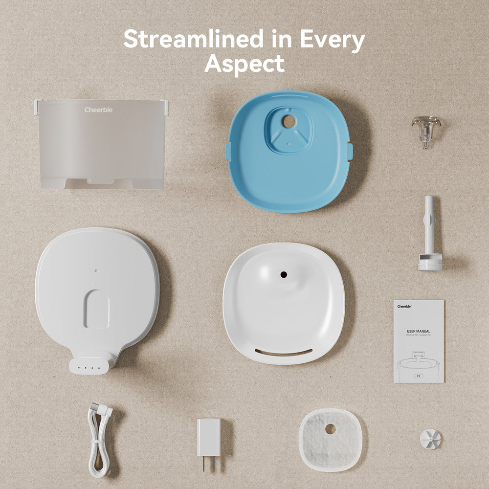 Cheerble Elfin E1 Pet Water Fountain 2L (AC Powered)