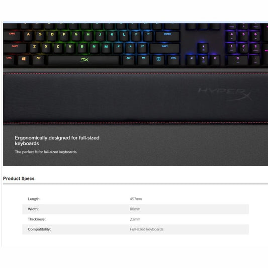 HyperX Wrist Rest (Full Size for Keyboard)