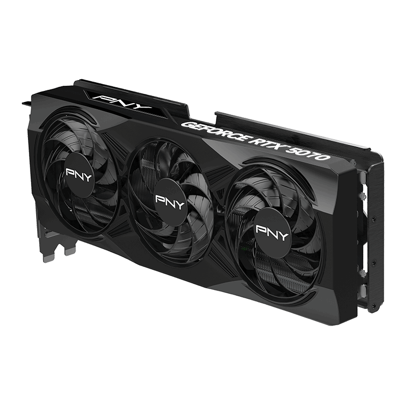 PNY Nvidia GeForce RTX 5070 OC Triple Fan | 12GB GDDR7 | 8K UHD (7680 x 4320) | RTX5070 OC GPU | Graphics Card
