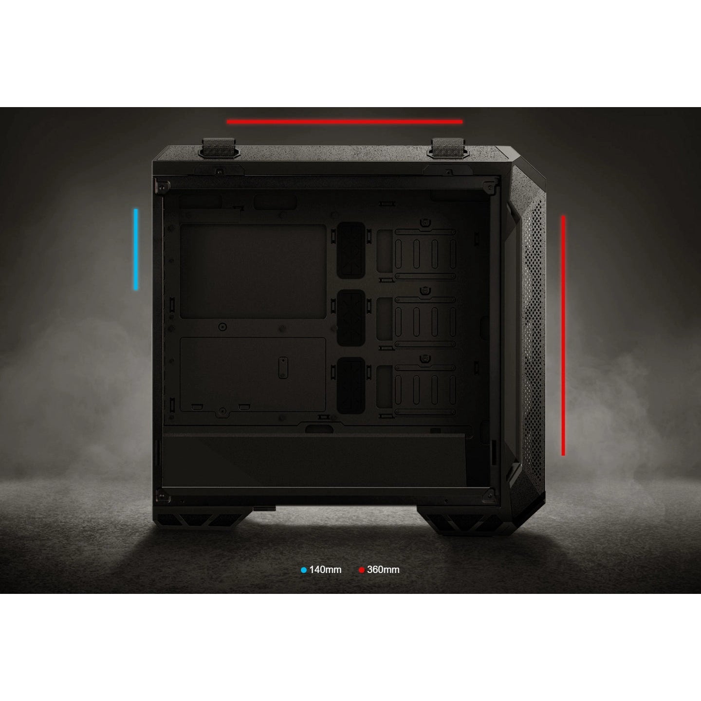 ASUS TUF Gaming GT501 Temp Glass Mid-Tower Gaming Case (Black)