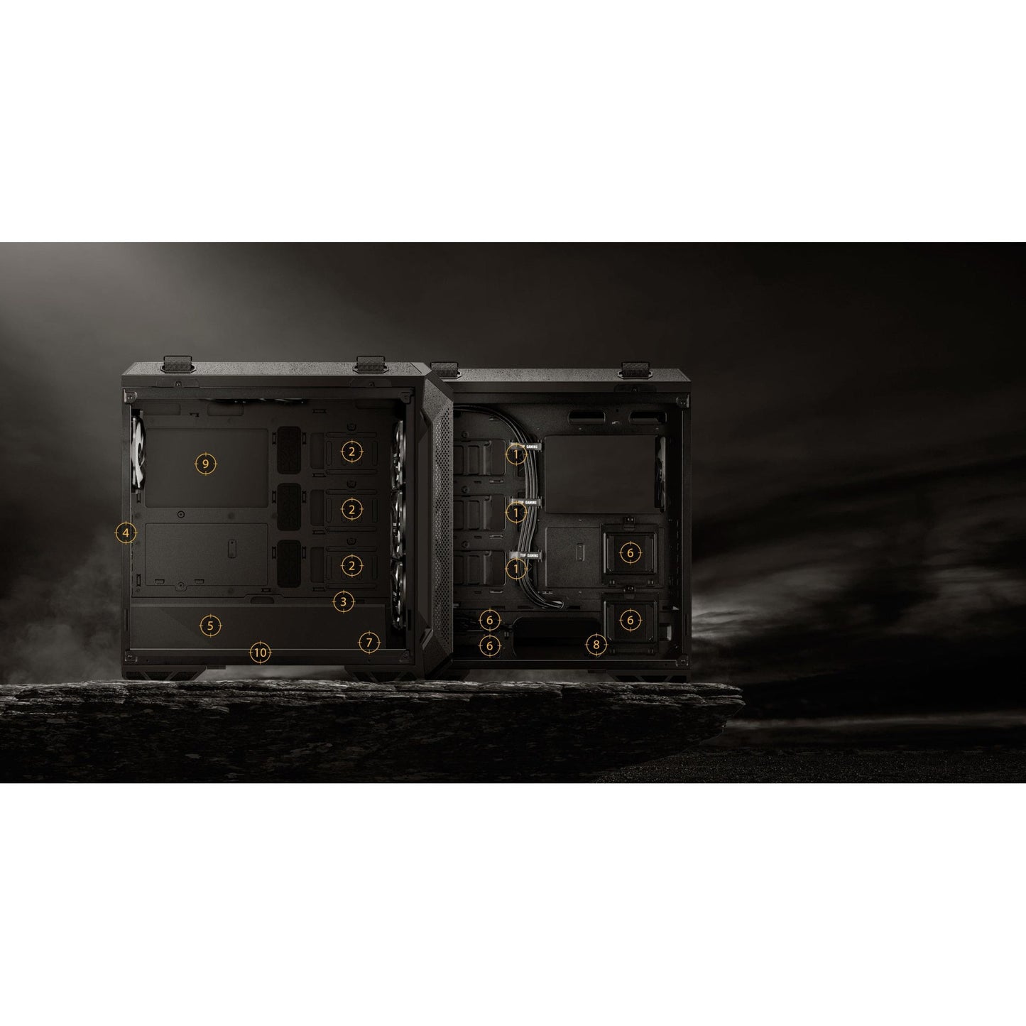 ASUS TUF Gaming GT501 Temp Glass Mid-Tower Gaming Case (Black)