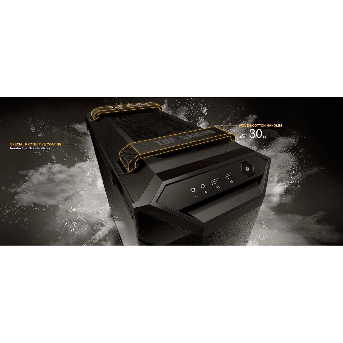 ASUS TUF Gaming GT501 Temp Glass Mid-Tower Gaming Case (Black)