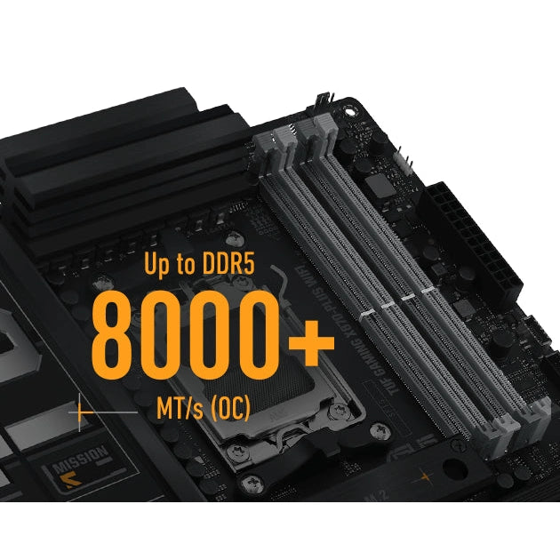 Asus TUF Gaming X870-Plus 192GB DDR5 WIFI ATX Motherboard - Socket AM5 - AMD X870 Chipset