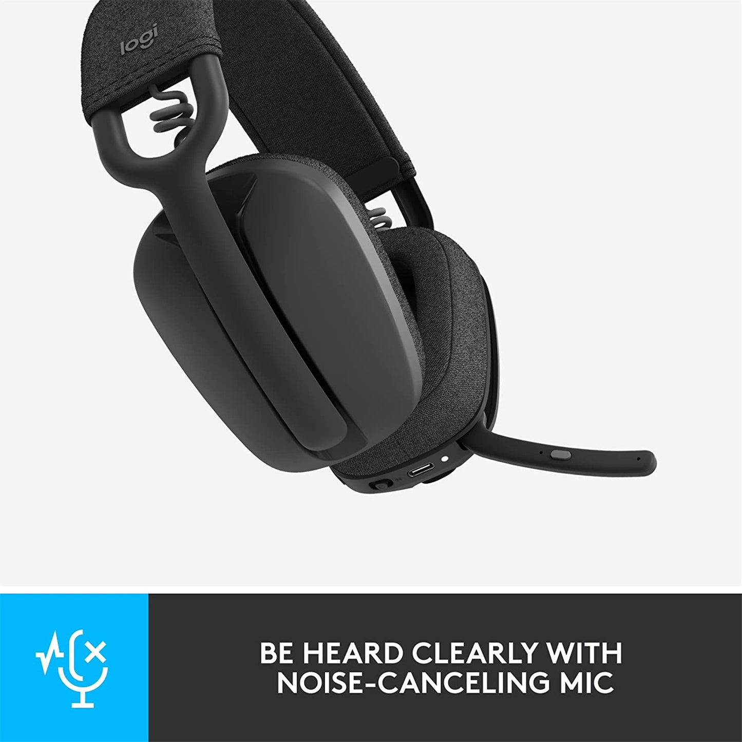 Logitech Zone Vibe 100 Wireless Over-Ear Headset (Graphite)
