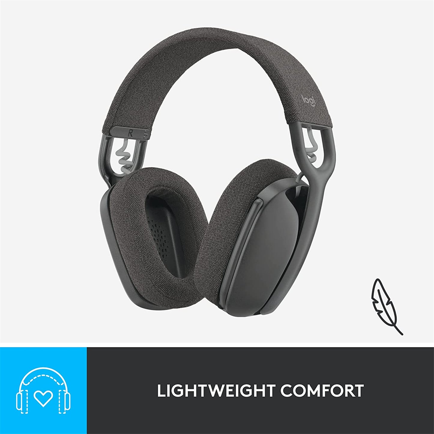 Logitech Zone Vibe 100 Wireless Over-Ear Headset (Graphite)