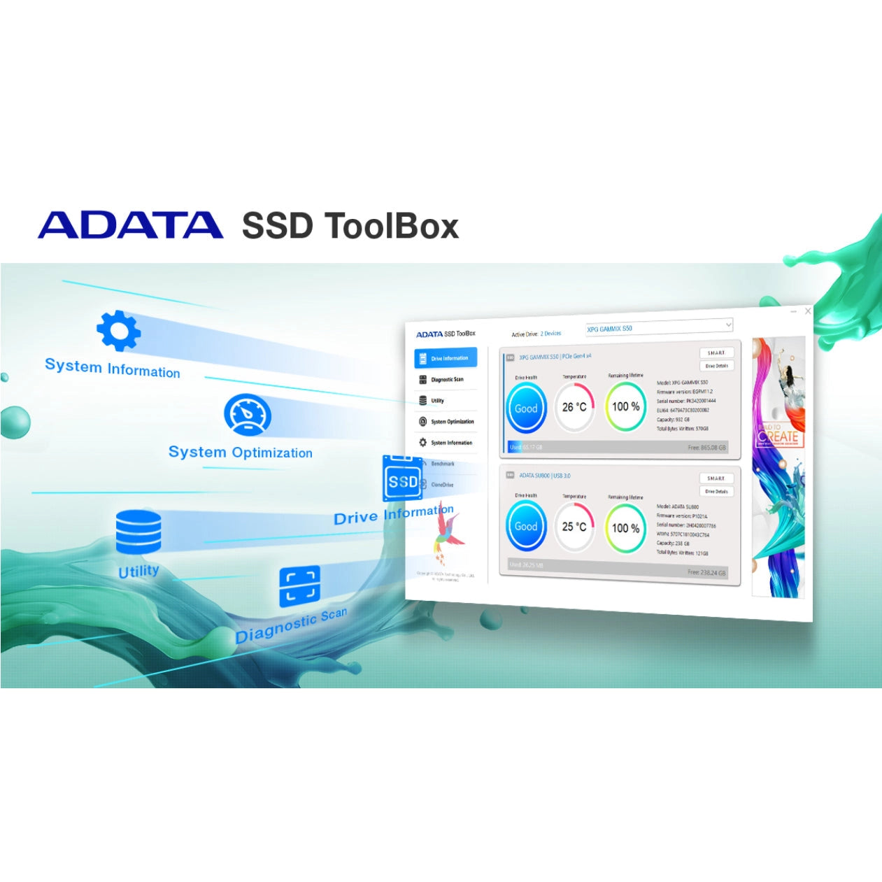 Adata SU800 Ultimate 256GB SATA3 2.5" 3D NAND Internal SSD 3 Years Warranty