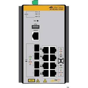 Allied Telesis IE340-12GP-980 Industrial Ethernet Gigabit POE+ Layer 3 Switch