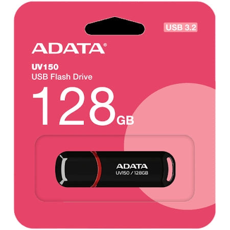 Adata UV150 Dashdrive USB3.2 128GB USB Flash Drive (Black/Red)