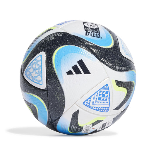 Adidas OCEAUNZ Pro - Official Match Ball Women's Football Soccer World Cup - Size 5 (White/Navy/Blue)