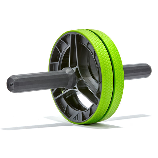 Adidas Performance AB Wheel Abdominal Fitness Training Roller (Black/Lime)
