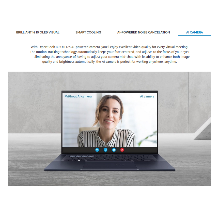 Asus Expertbook B9 14" OLED (B9403CVAR-KM1063X) | 16:10 | WQXGA+ 2880x1800 | Intel Core 7 | Laptop