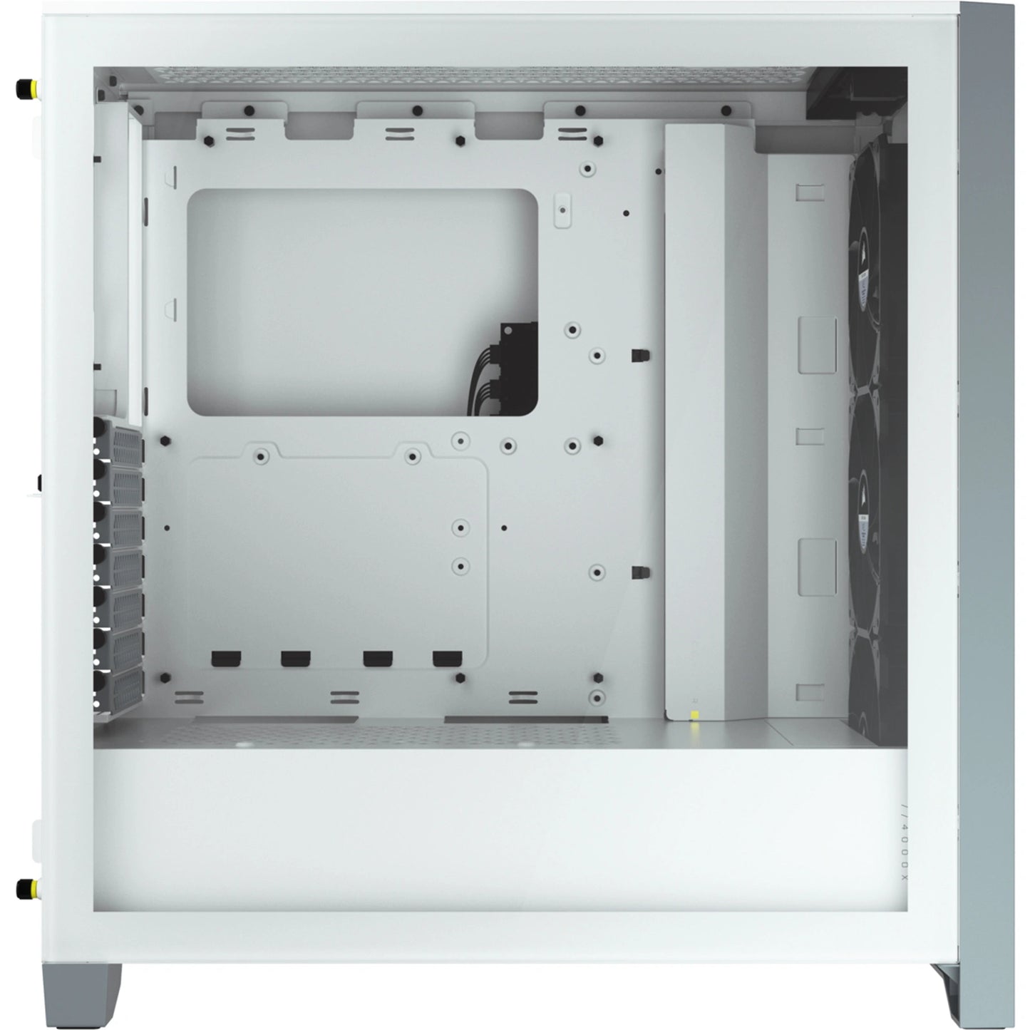 Corsair iCUE 4000X RGB ATX Mid-Tower Tempered Glass Gaming PC Case (White)