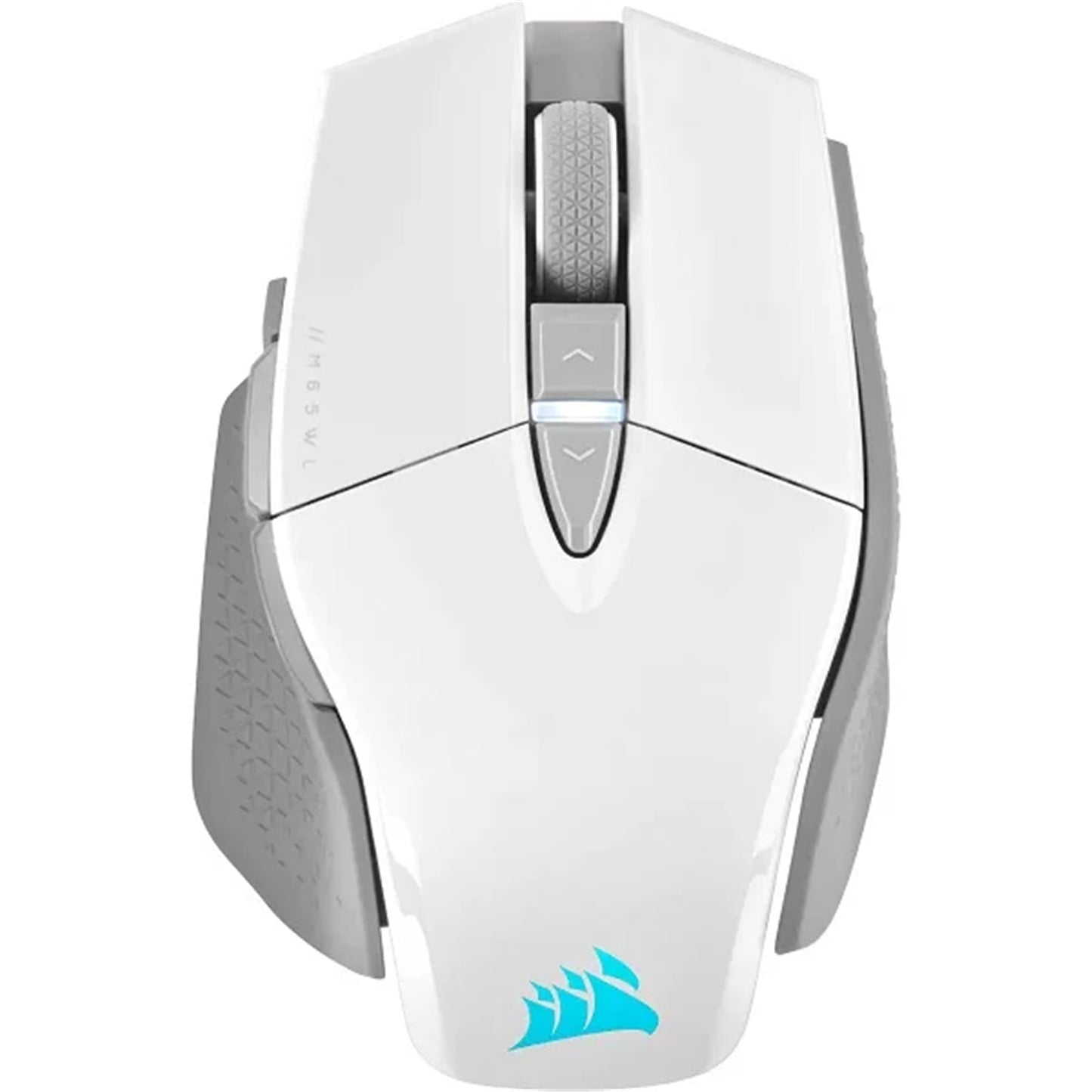 Corsair M65 RGB LED Ultra Wireless Optical Silver Alu Gaming Mouse (White)