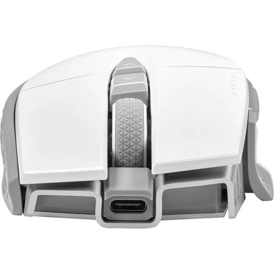 Corsair M65 RGB LED Ultra Wireless Optical Silver Alu Gaming Mouse White