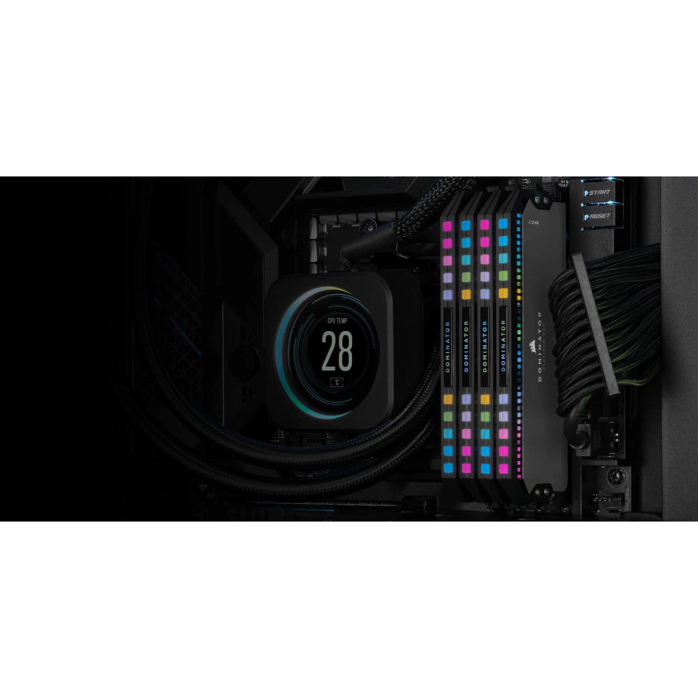 Corsair Dominator Platinum RGB 32GB (2x16GB) DDR5 DIMM CL36 Desktop RAM (Grey)