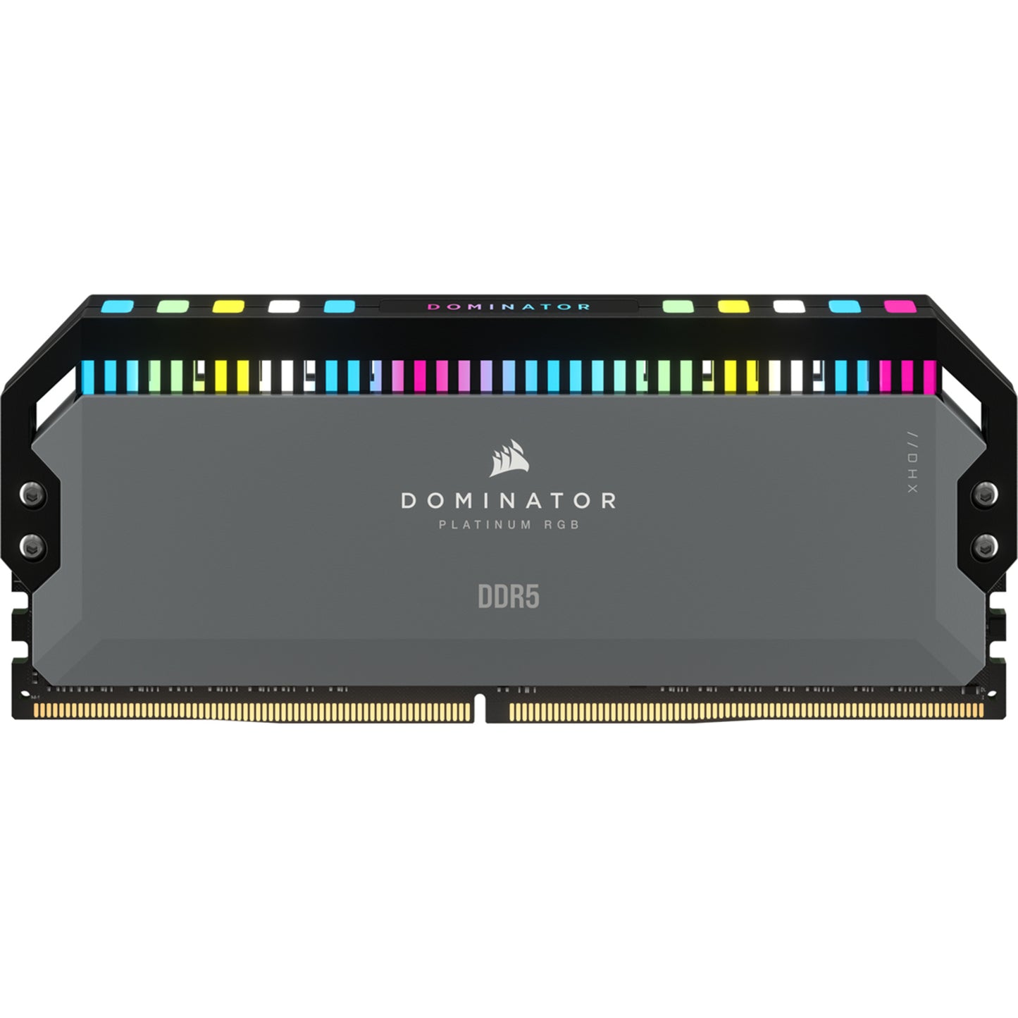 Corsair Dominator Platinum RGB DDR5 RAM module on a white background