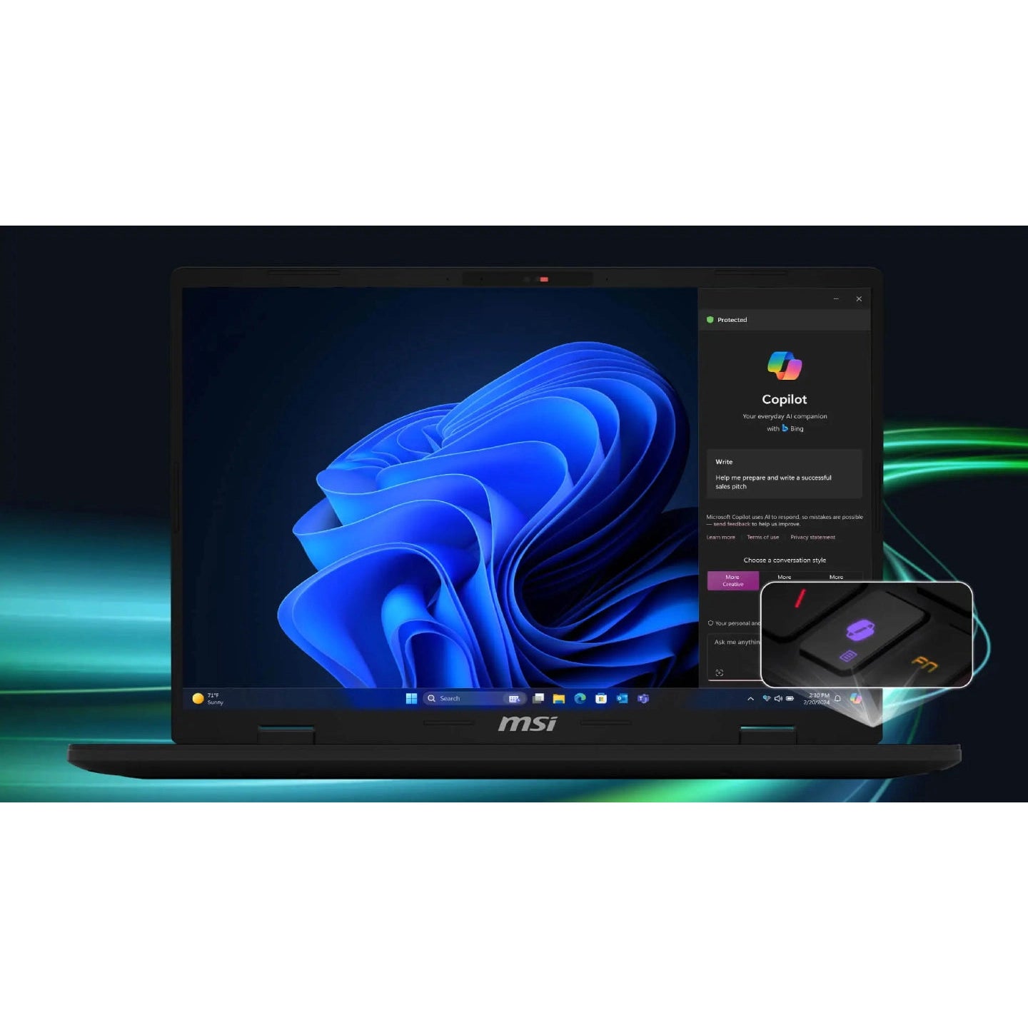 MSI Crosshair 16 HX AI D2XWFKG-082NZ | QHD+ 2560x1600 | 240Hz IPS | Nvidia GeForce RTX 5060 8GB | 16" Gaming Laptop