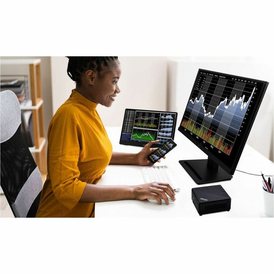 MSI CUBI N ADL S-245NZ Fanless Desktop Mini PC with Windows 11 Professional