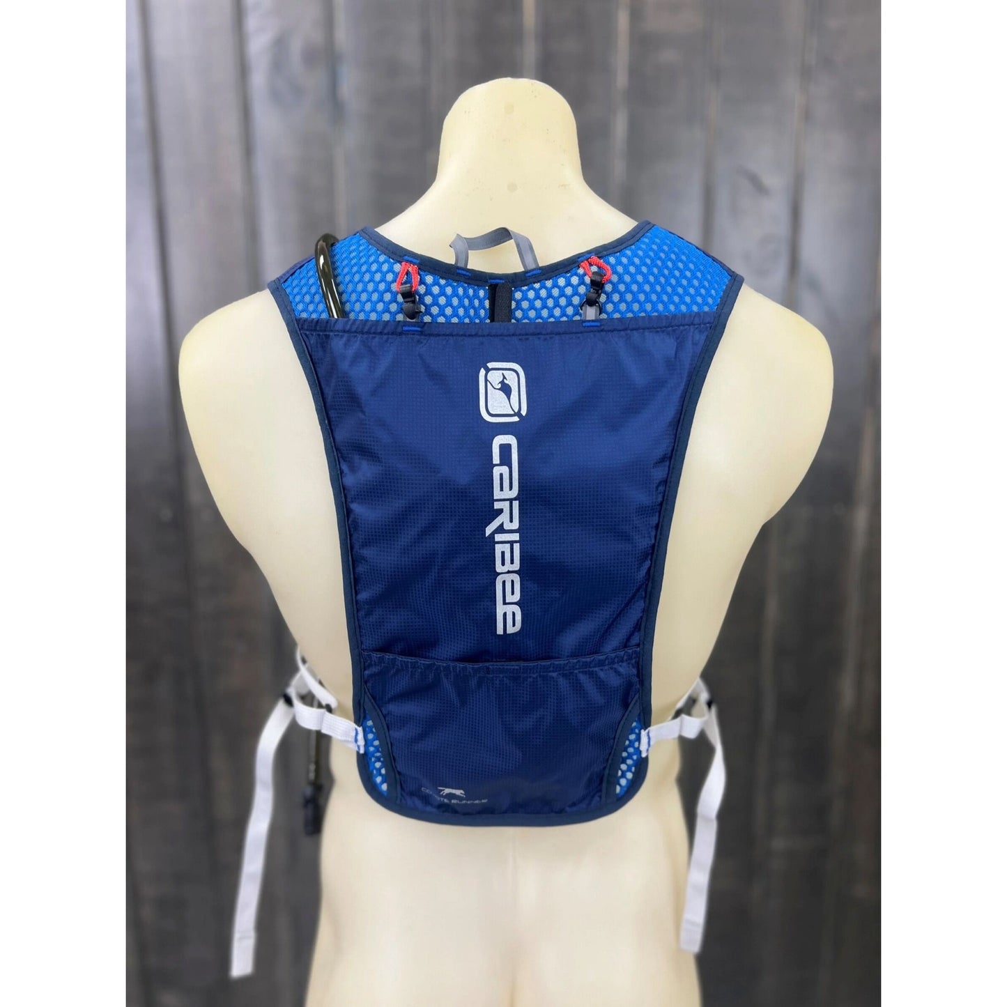 Caribee Coyote Runner 2L Hydration Running Vest Backpack (Navy/Hydro Blue)