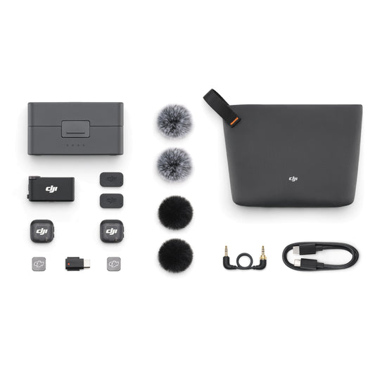 DJI Mic 3 2 TX + 1 RX + 1 Charging Case Compact 2-Person Digital Wireless Microphone System