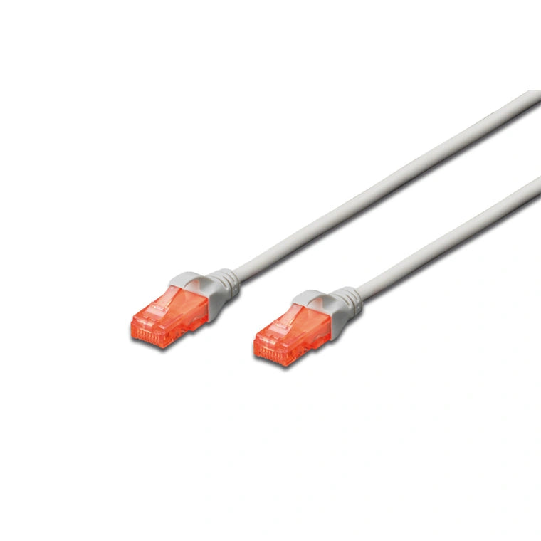 Digitus UTP Slim CAT6 Patch Lead Cable - 0.5M (Grey)