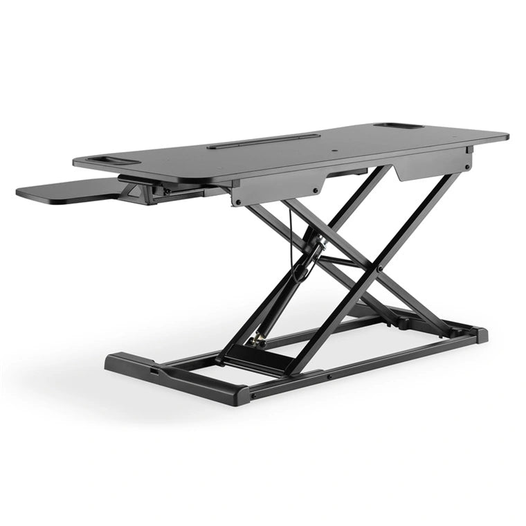 Digitus DA-90380-1 Ergonomic Height Adjustable Workspace Riser - Sit & Stand (Black)