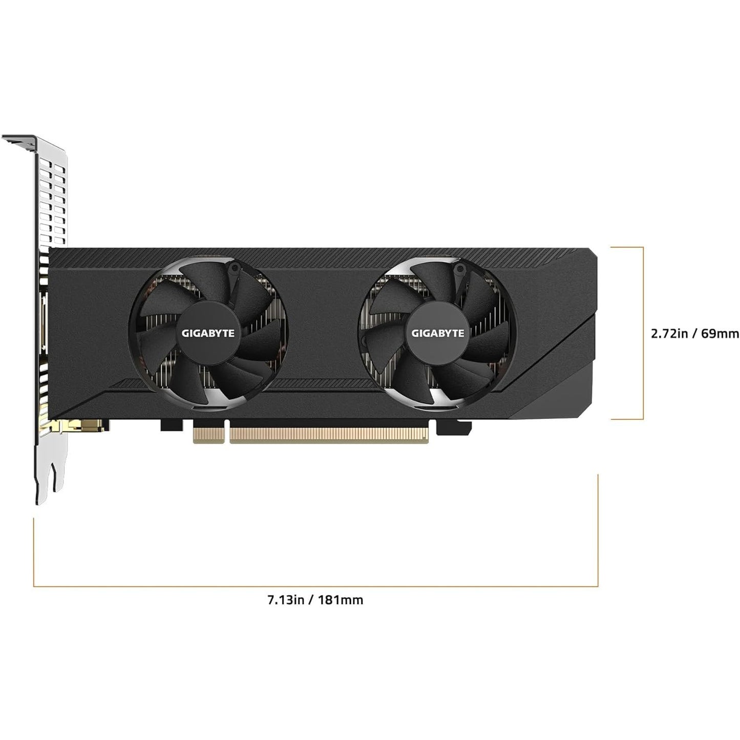 Gigabyte GeForce RTX 3050 OC WINDFORCE 6GB GDDR6 RTX3050 PCIE Low Profile Graphics Card