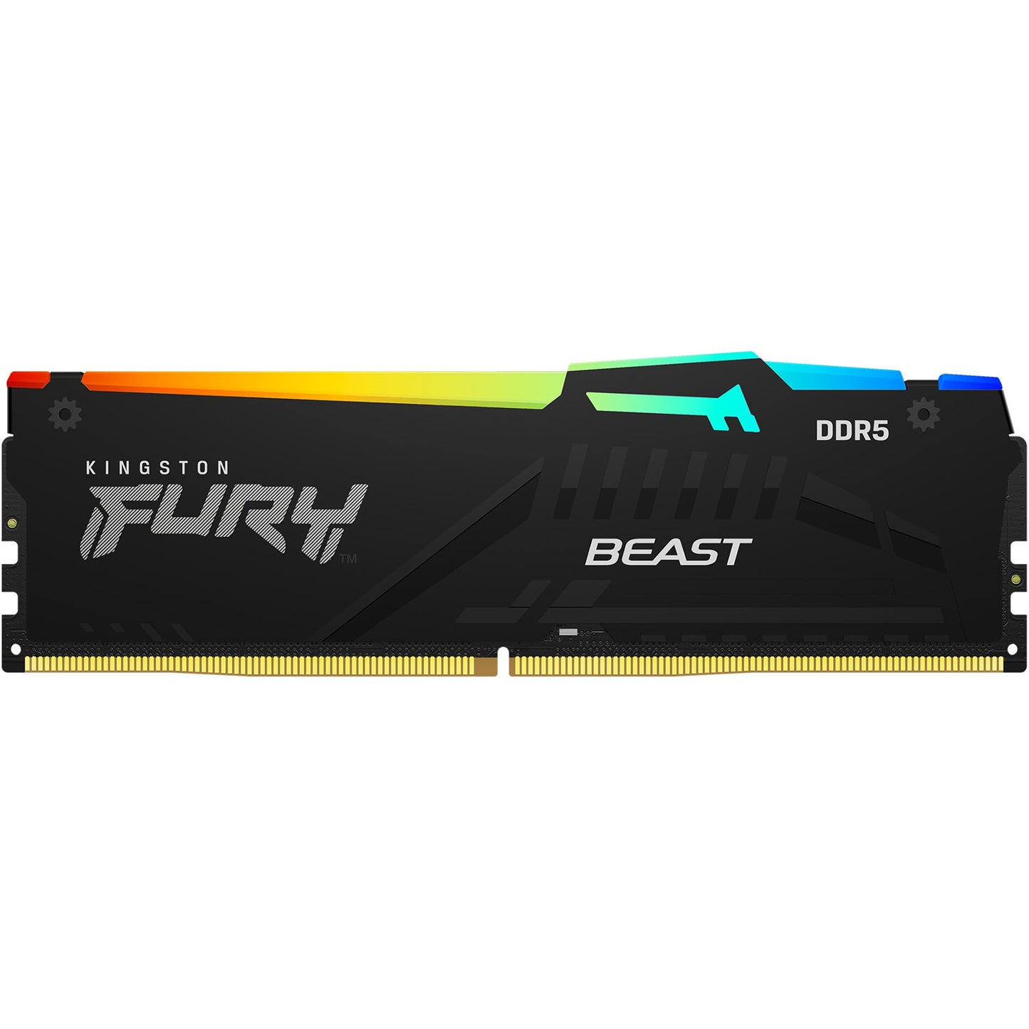Kingston Fury Beast RGB 32GB (2x16GB) DDR5 CL36 DIMM Desktop RAM Kit (Black)