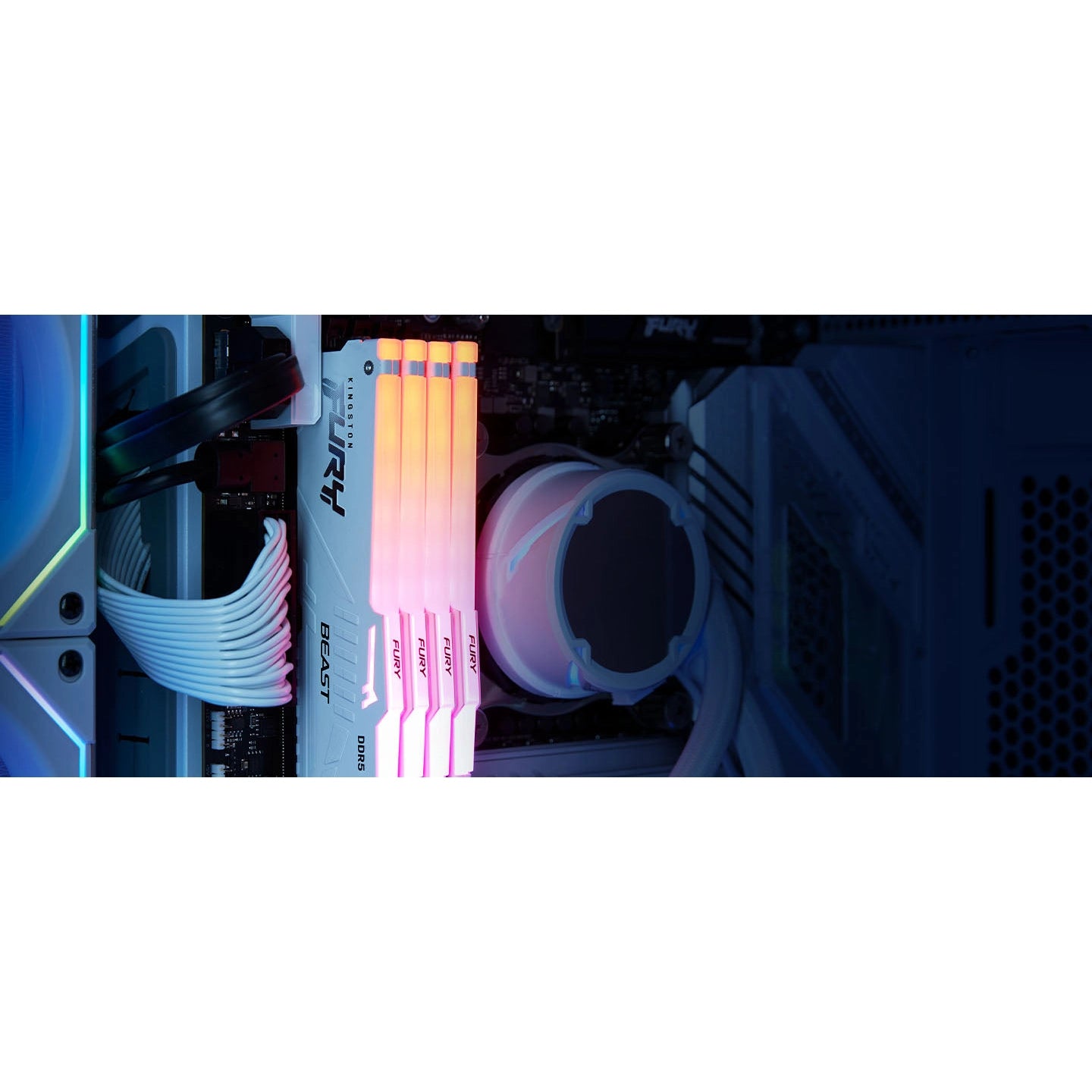Kingston Fury Beast RGB 32GB (2x16GB) DDR5 CL36 DIMM Desktop RAM Kit (Black)