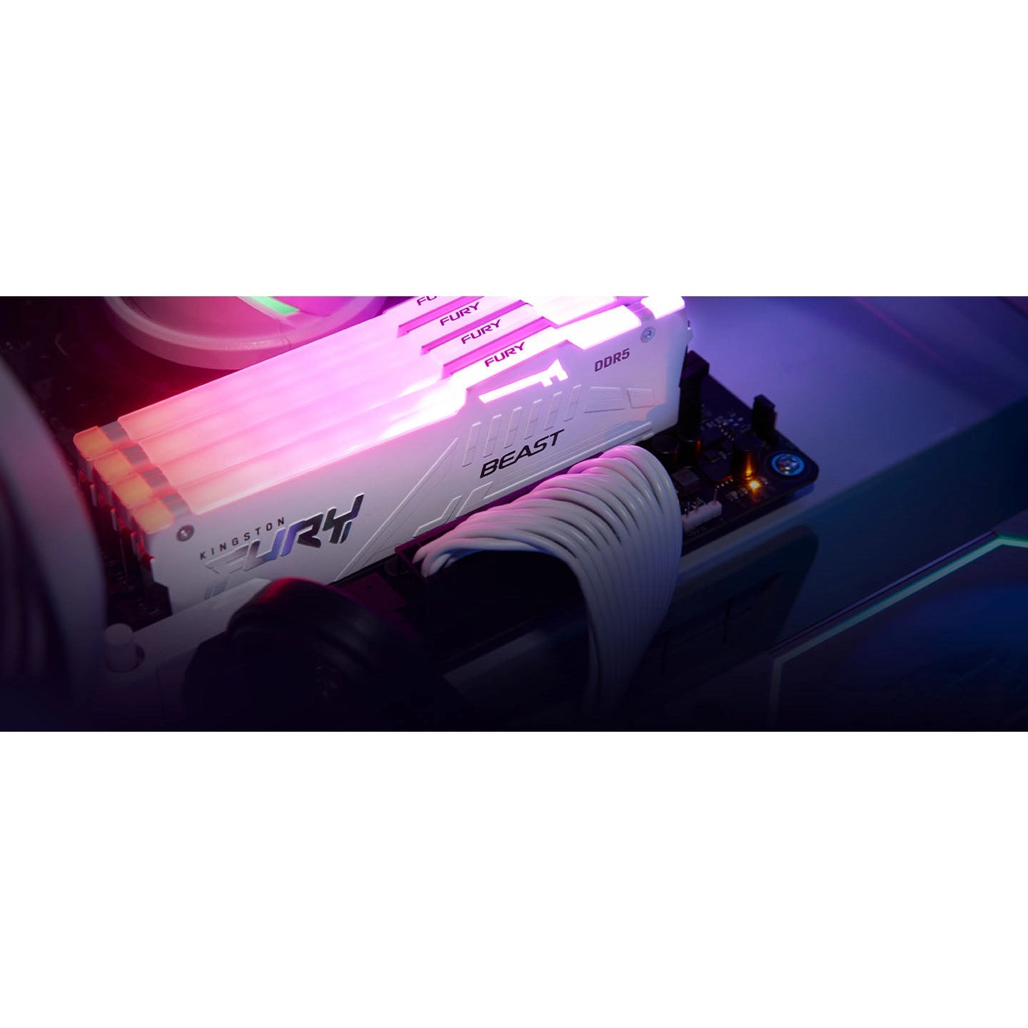 Kingston Fury Beast RGB 32GB (2x16GB) DDR5 CL36 DIMM Desktop RAM Kit (Black)