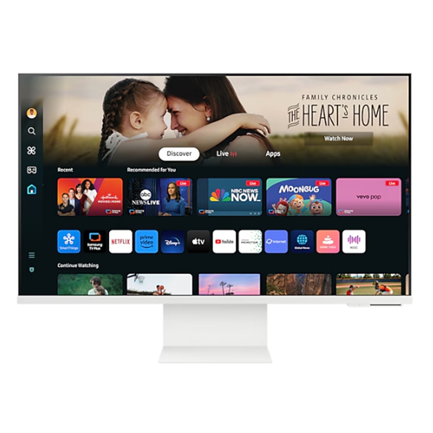 Samsung M8 32" | 4K UHD 3840x2160 | 16:9 | 4ms | 60Hz VA | Smart Monitor (White)