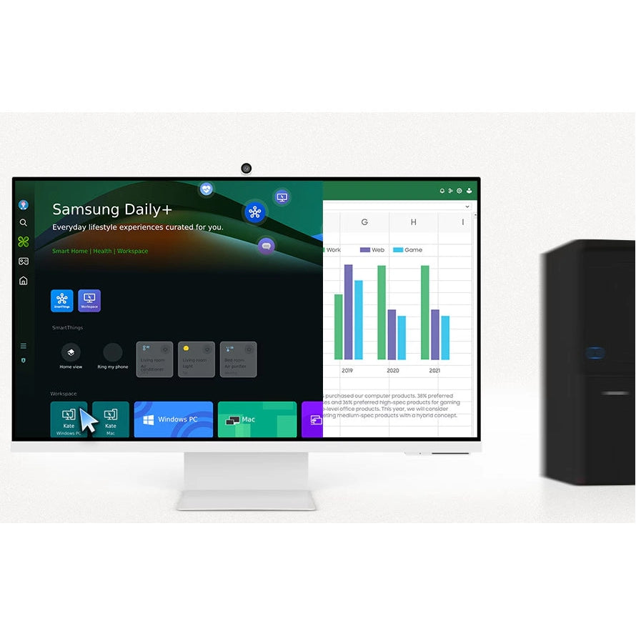 Samsung M8 32" | 4K UHD 3840x2160 | 16:9 | 4ms | 60Hz VA | Smart Monitor (White)
