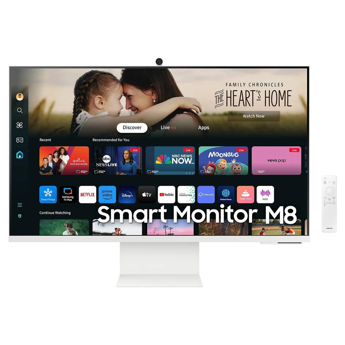 Samsung M8 32" | 4K UHD 3840x2160 | 16:9 | 4ms | 60Hz VA | Smart Monitor (White)