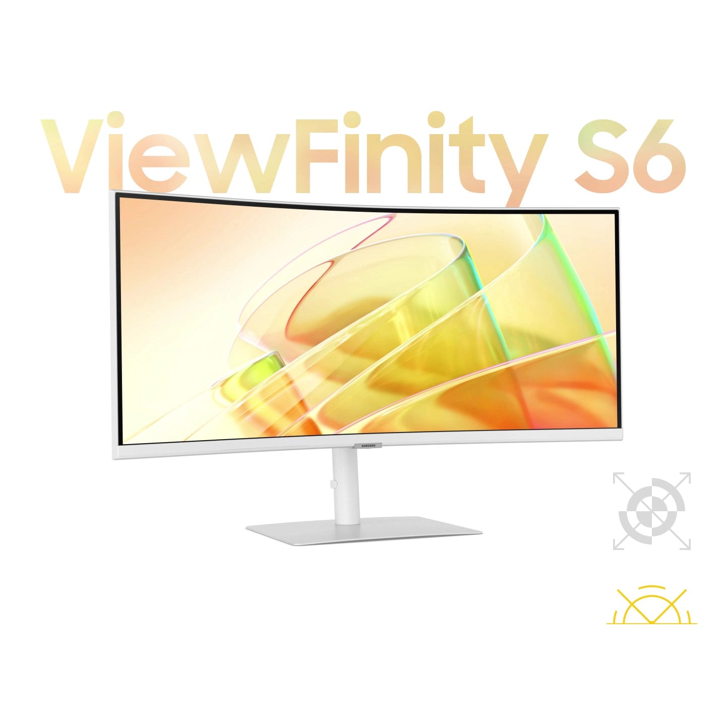 Samsung ViewFinity S6 S65TC 34" Curved | UWQHD 3440x1440 | 21:9 | 5ms | 100Hz VA | Thunderbolt 4 | Ultrawide Monitor (White)