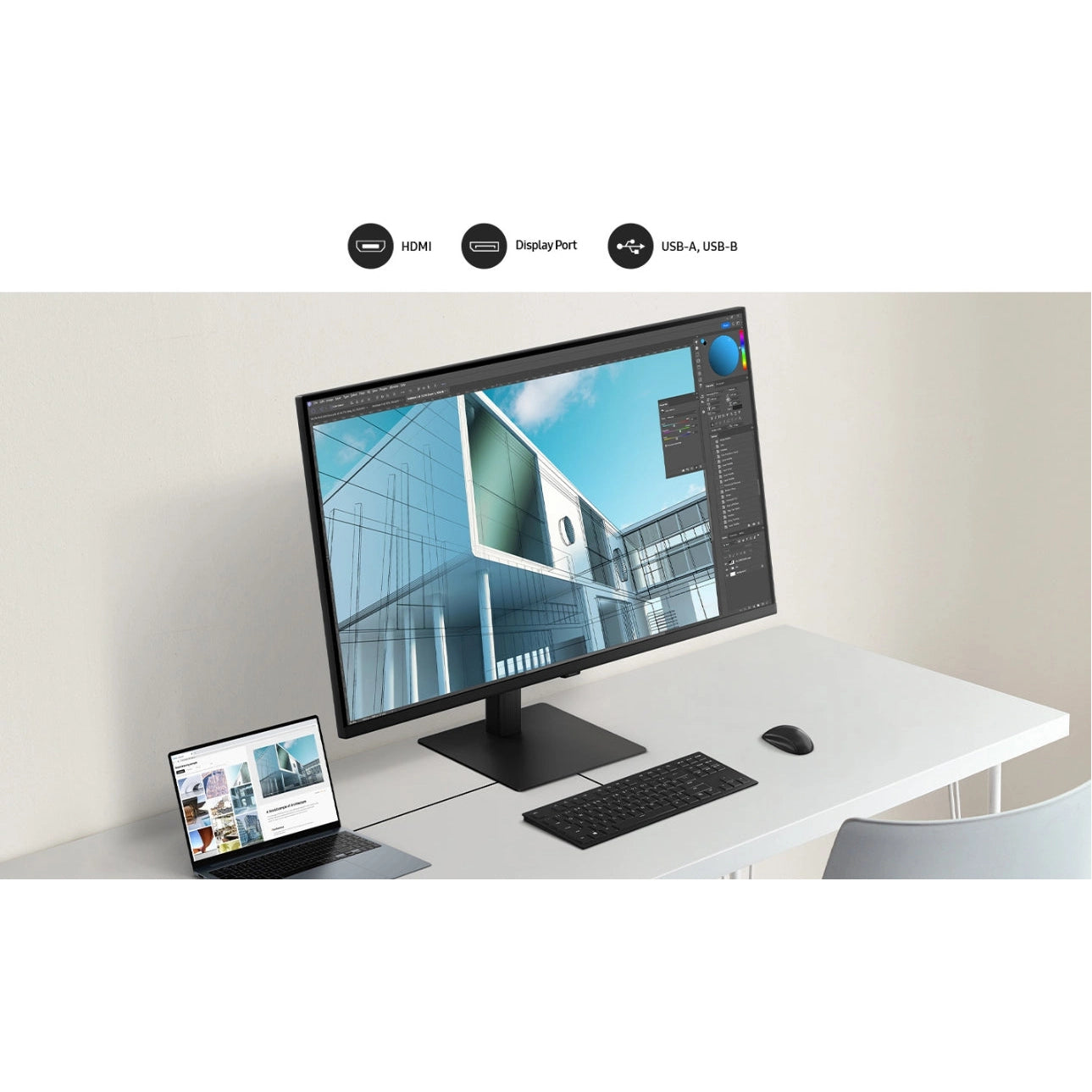 Samsung ViewFinity S8 S80UD LS37D802E 37" | 4K UHD 3840x2160 | 16:9 | 5ms | 60Hz VA | Business Monitor